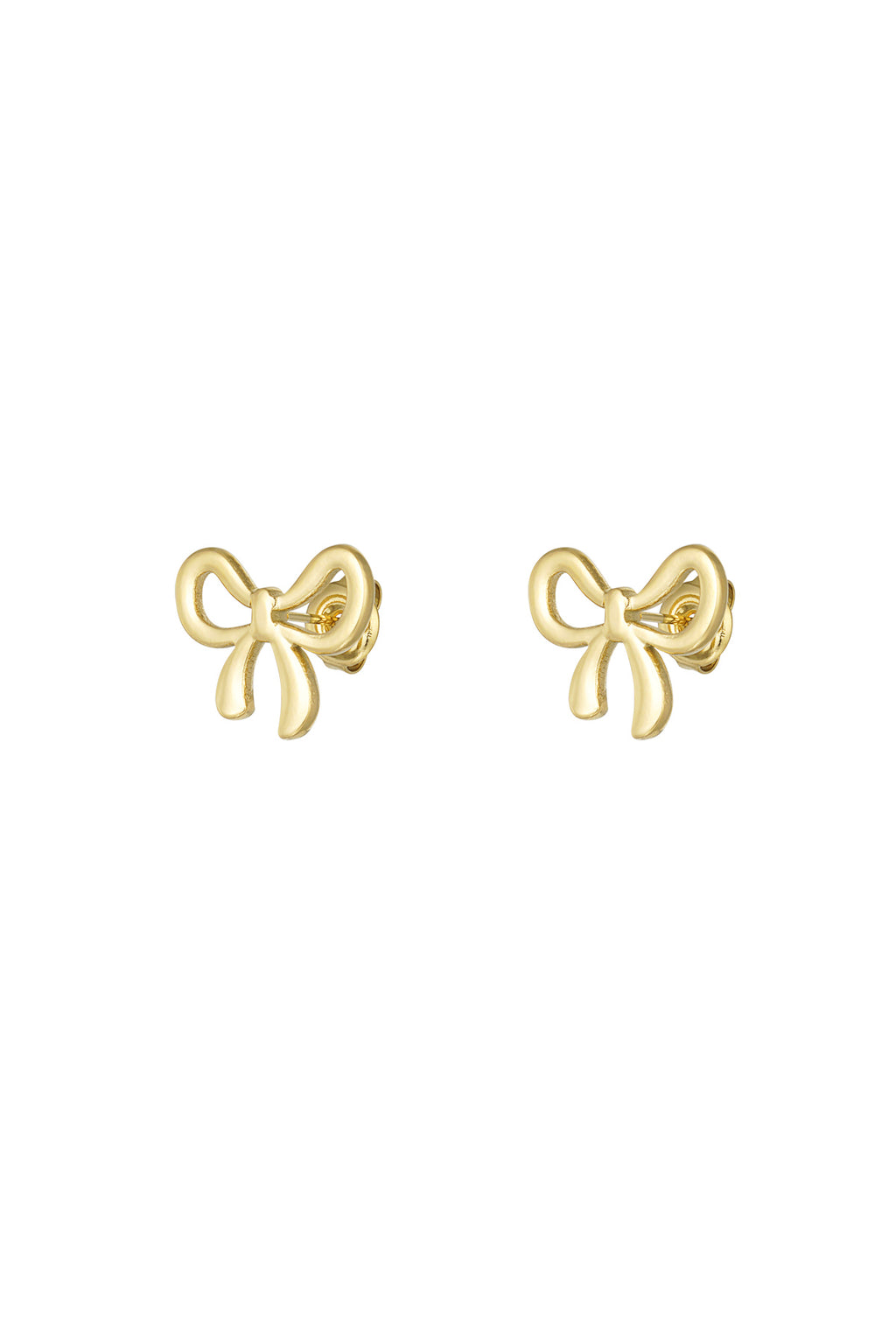 orecchino bowknot in acciaio inossidabile