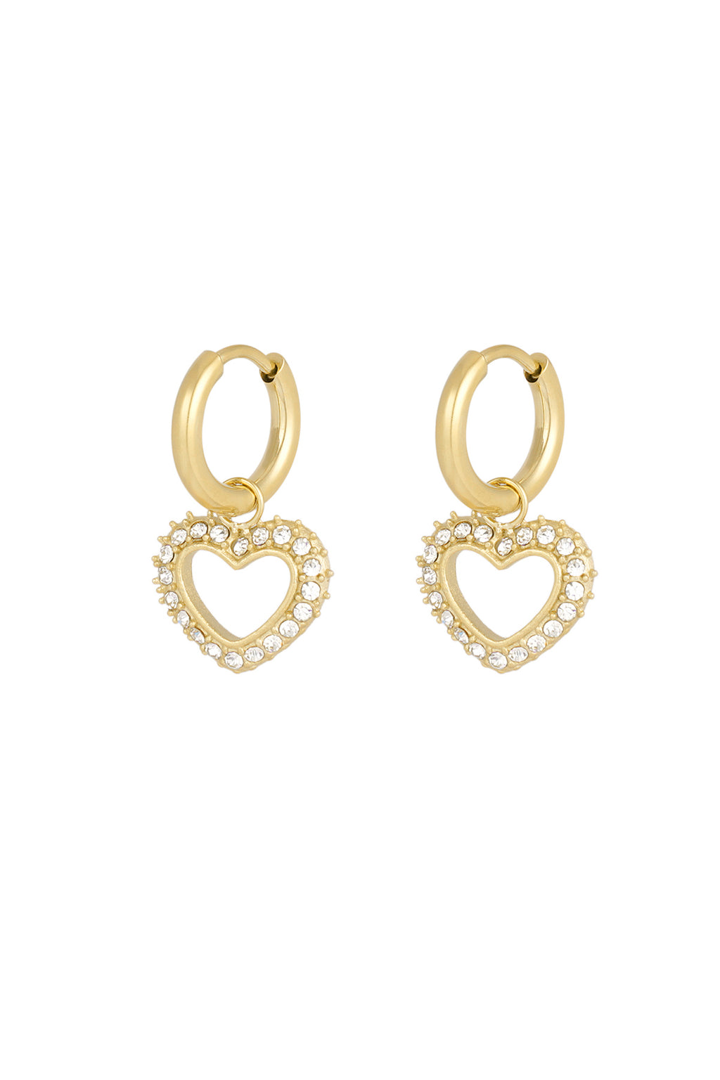 orecchini a cuore con diamanti