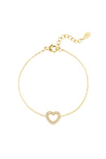 bracciale con cuore di diamanti