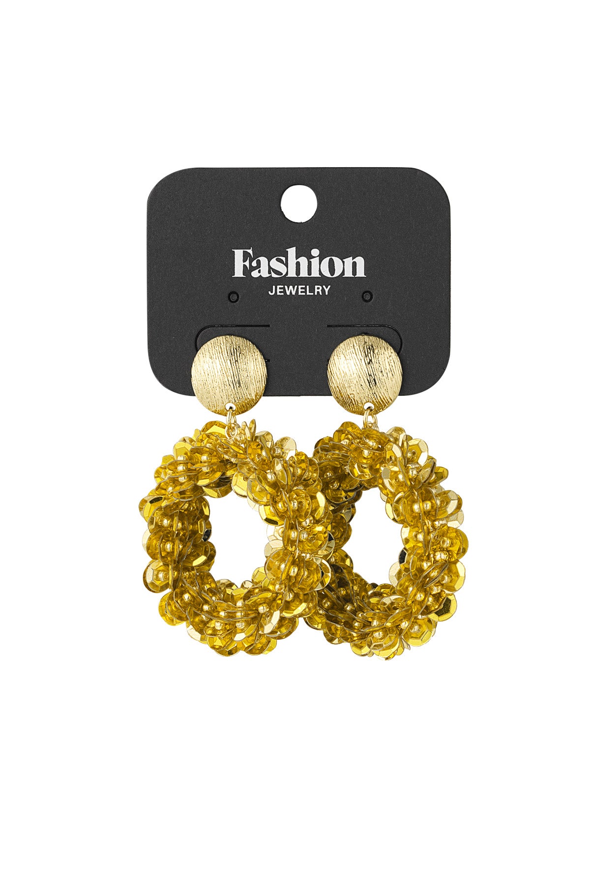 orecchini con paillettes scintillanti