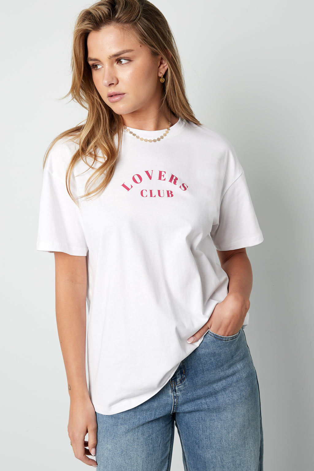 Cotton Maglietta Donna Casual Letters