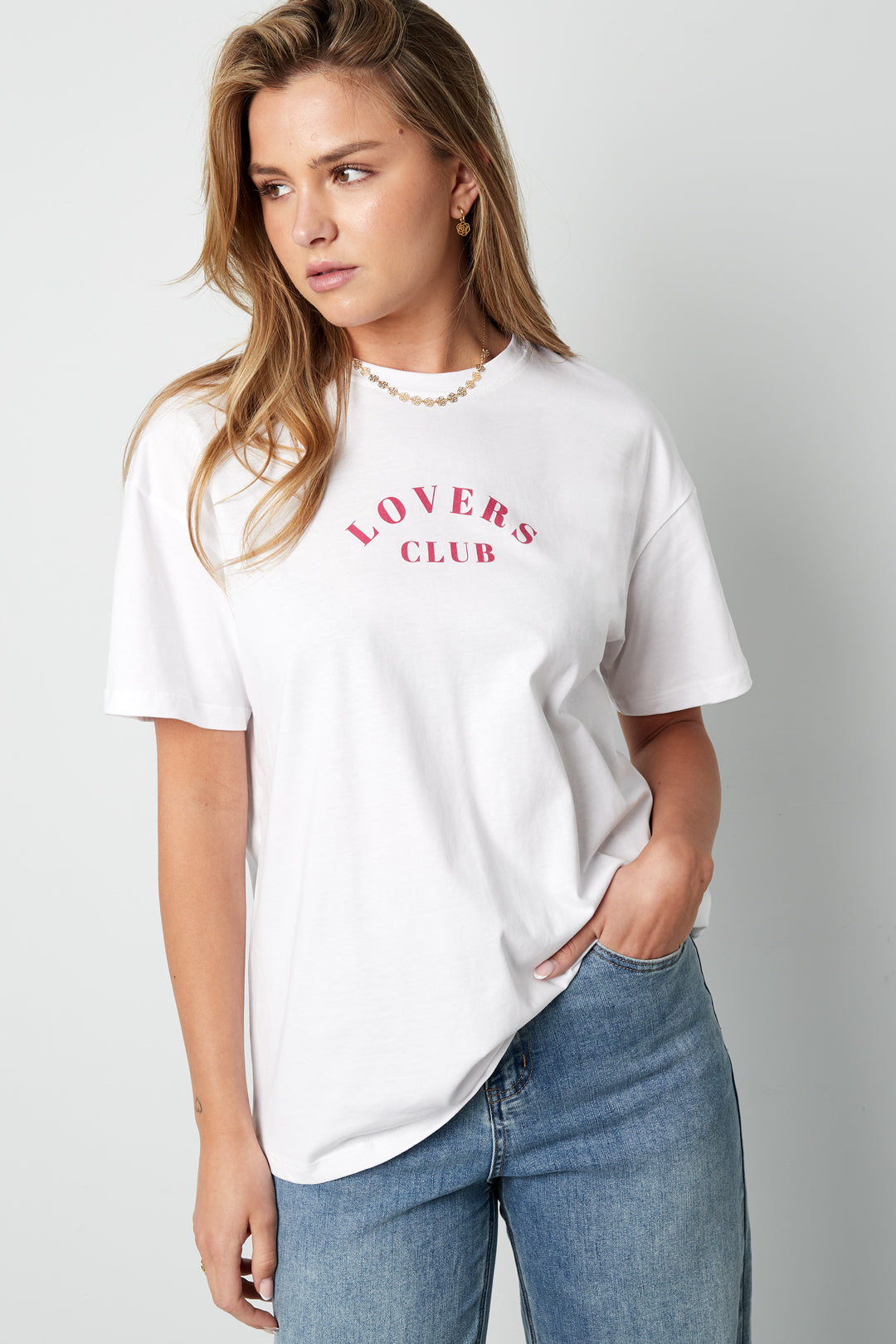 Cotton Maglietta Donna Casual Letters