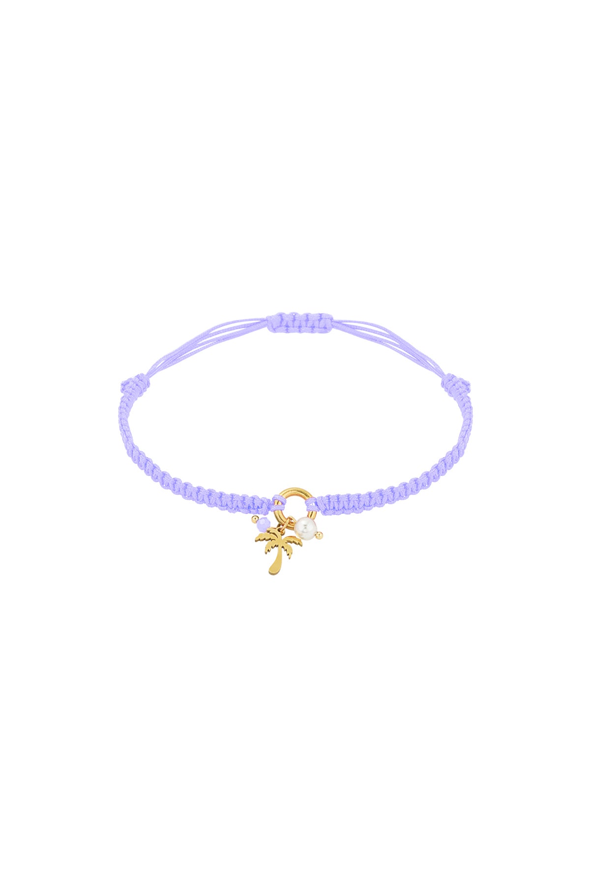 Bracciale Palm Paradise - Colore arancione e oro