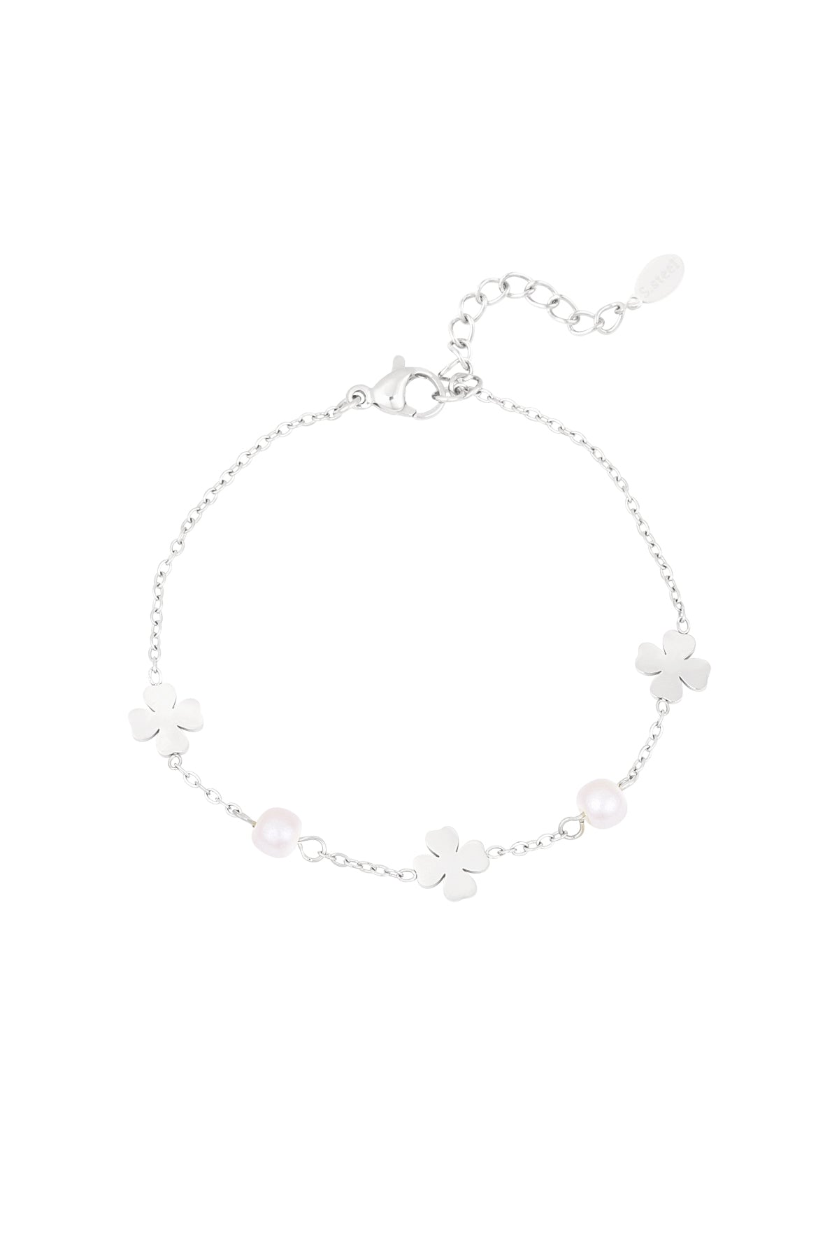 bracciale perla e trifoglio