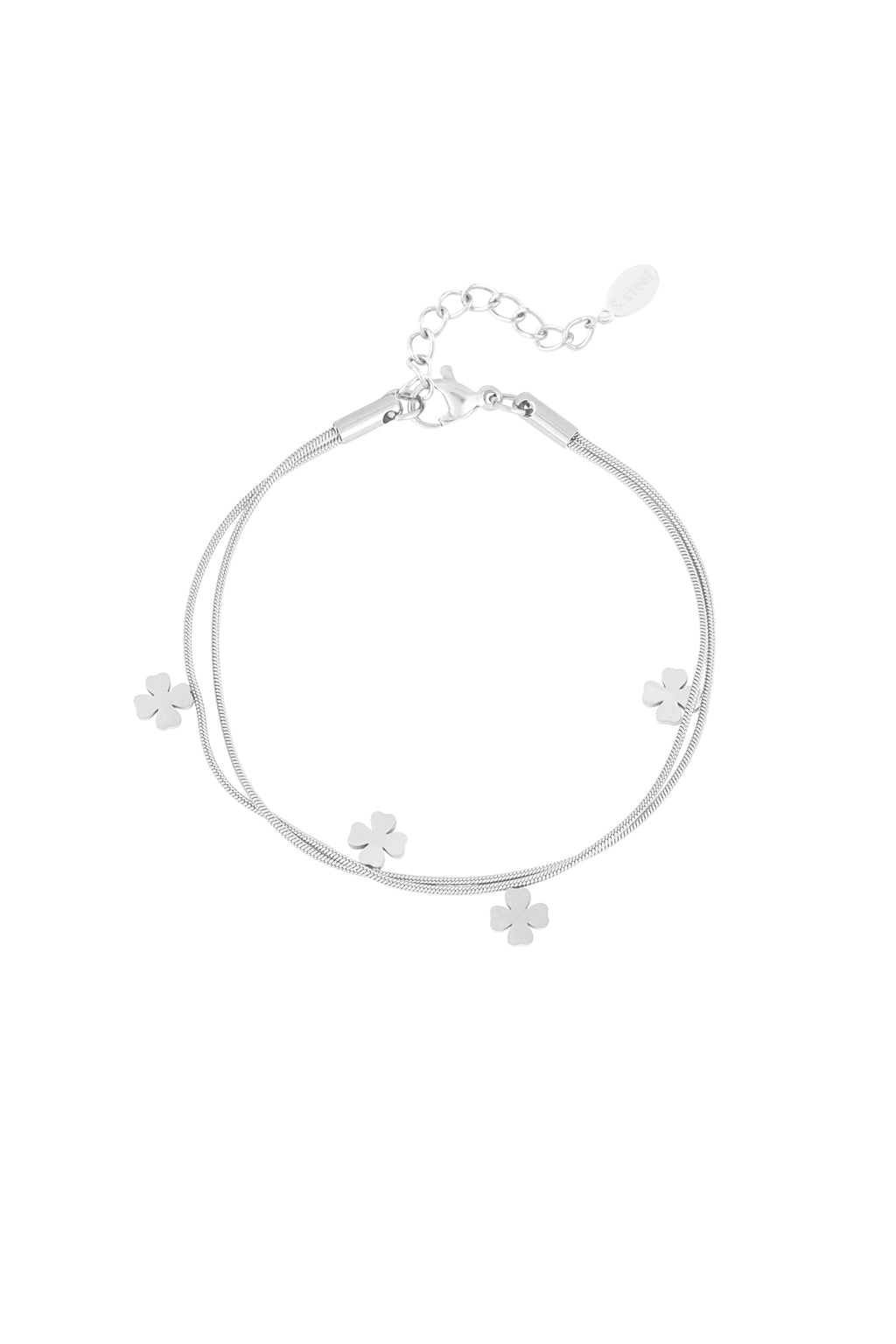 bracciale doppio trifoglio