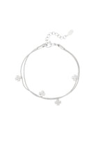 bracciale doppio trifoglio