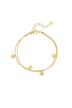 bracciale doppio trifoglio