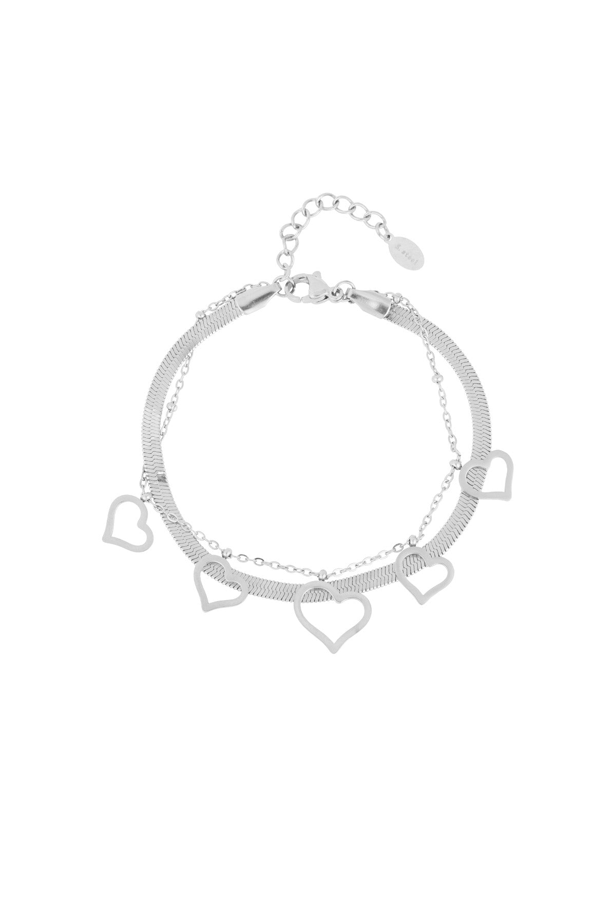 bracciale a cuore spesso