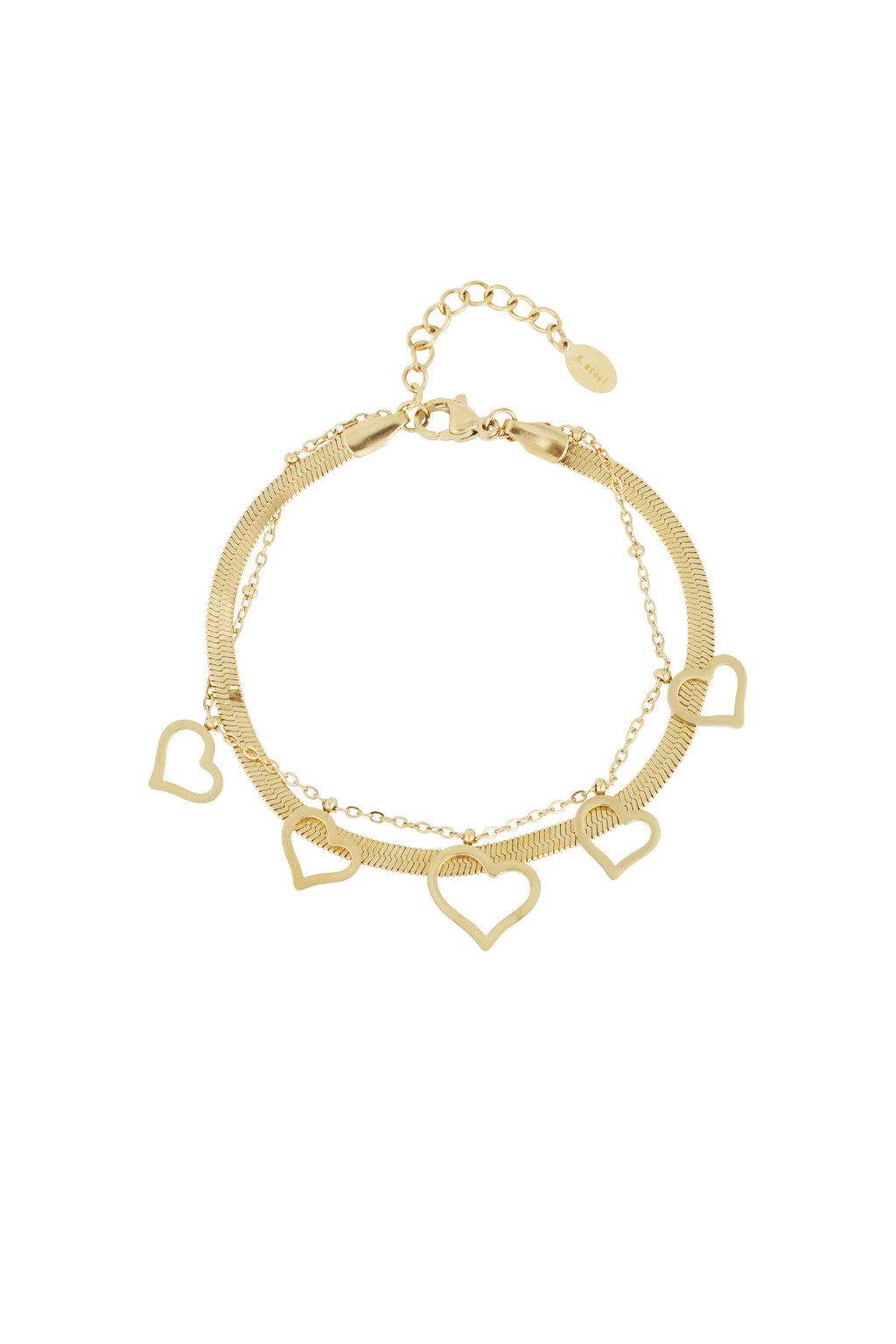 bracciale a cuore spesso