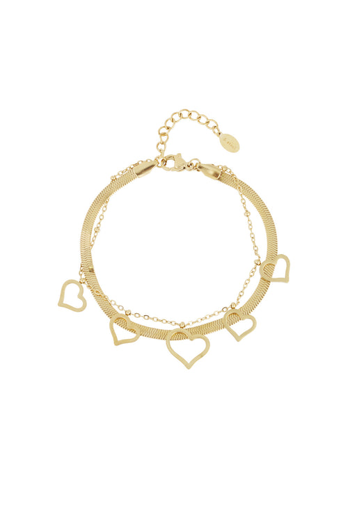 bracciale a cuore spesso