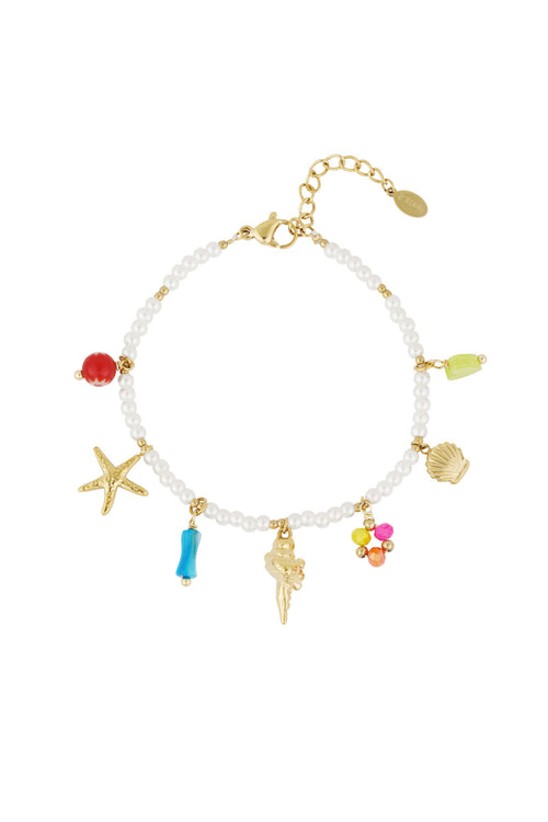 bracciale colorato - Colore Oro bianco