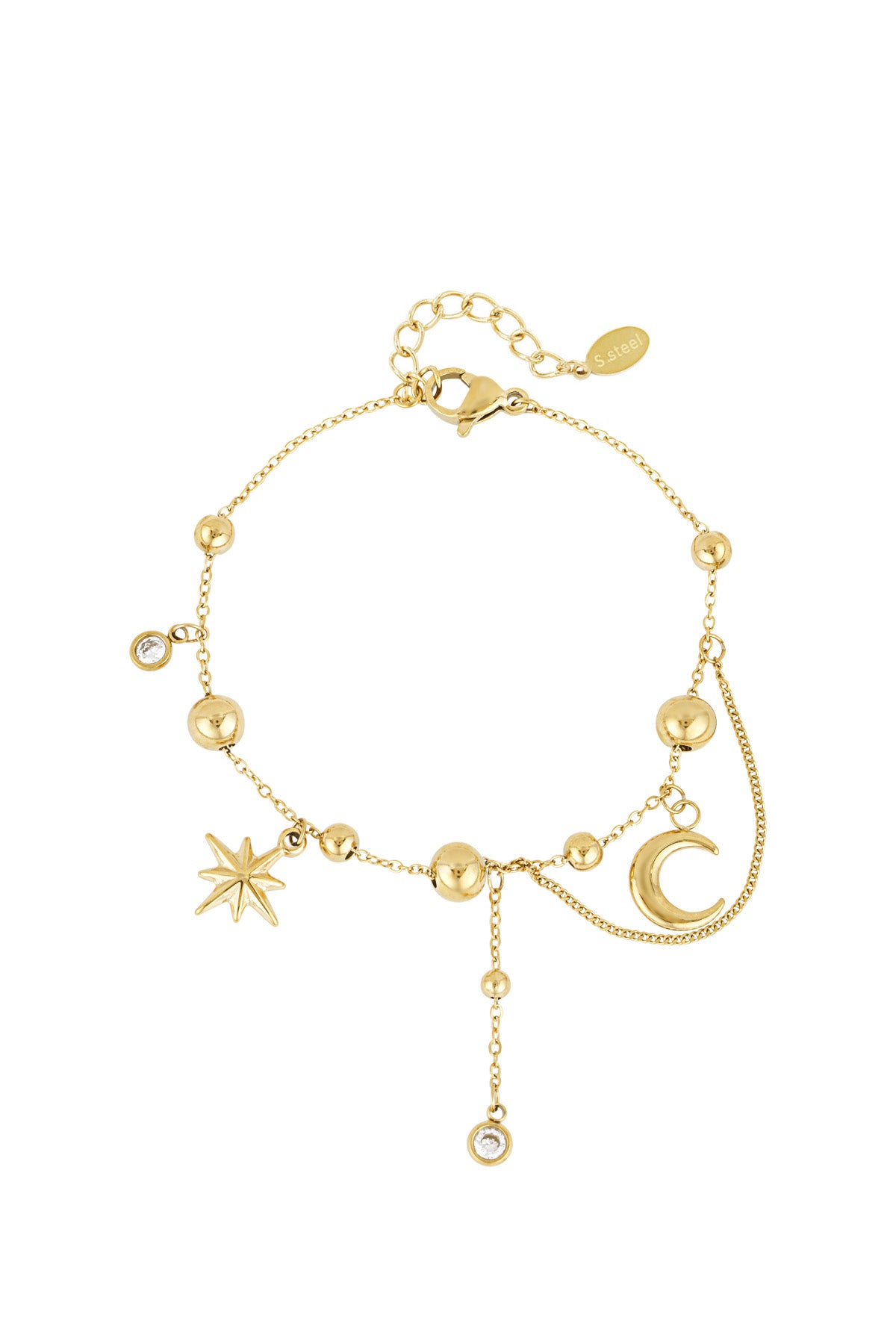 bracciale trendy a forma di luna