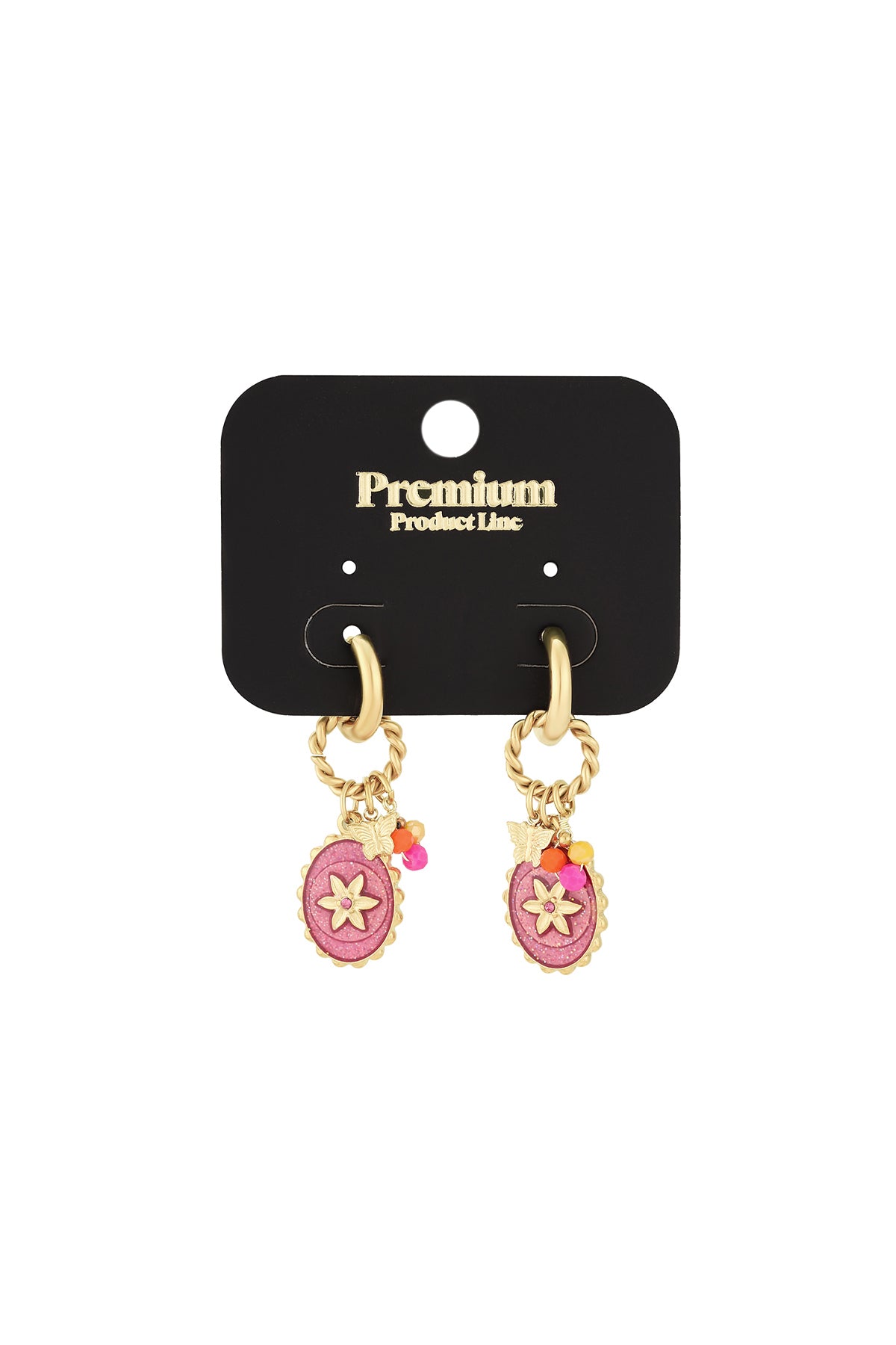 orecchini polvere di stelle rosa