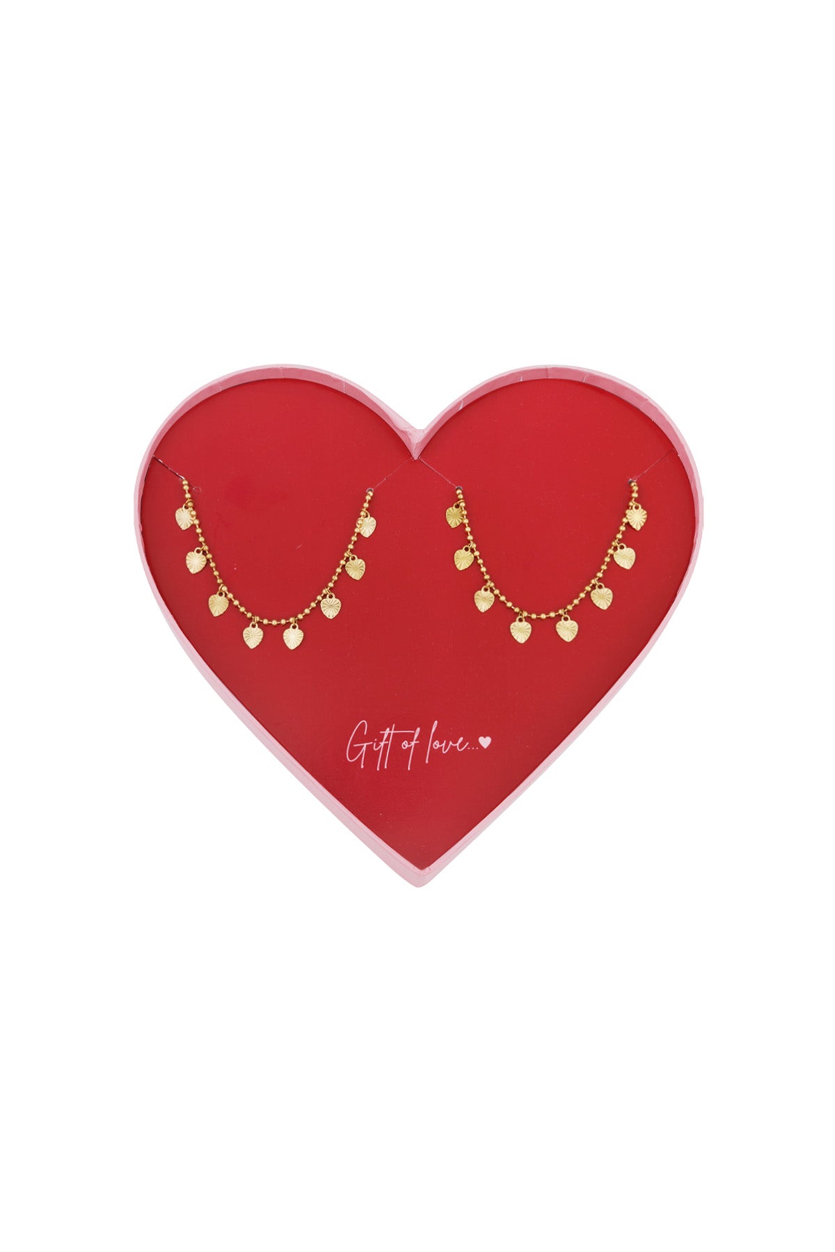 dono d'amore mini cuori in acciaio inossidabile bracciali