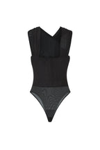 Body Modellante in Spandex con Design a Spalla Singola Taglio Contorno