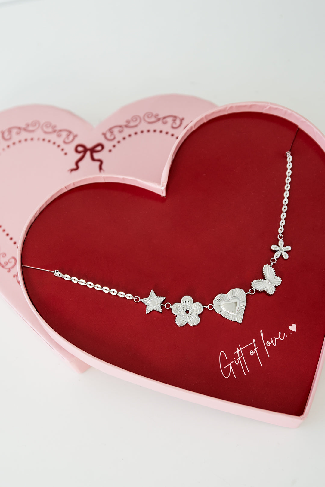 dono d'amore farfalla in acciaio inox amore