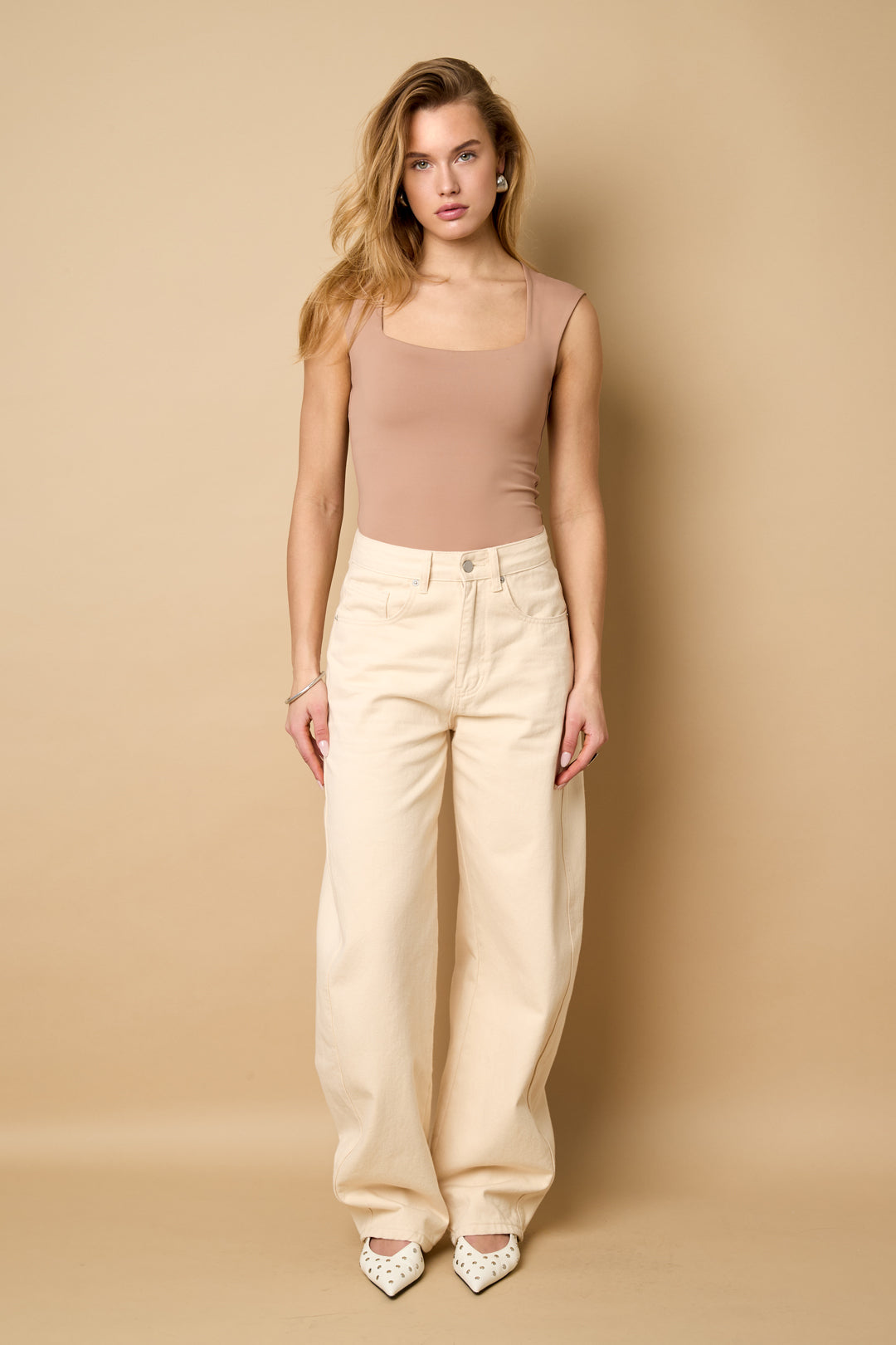 Body con scollo all'americana