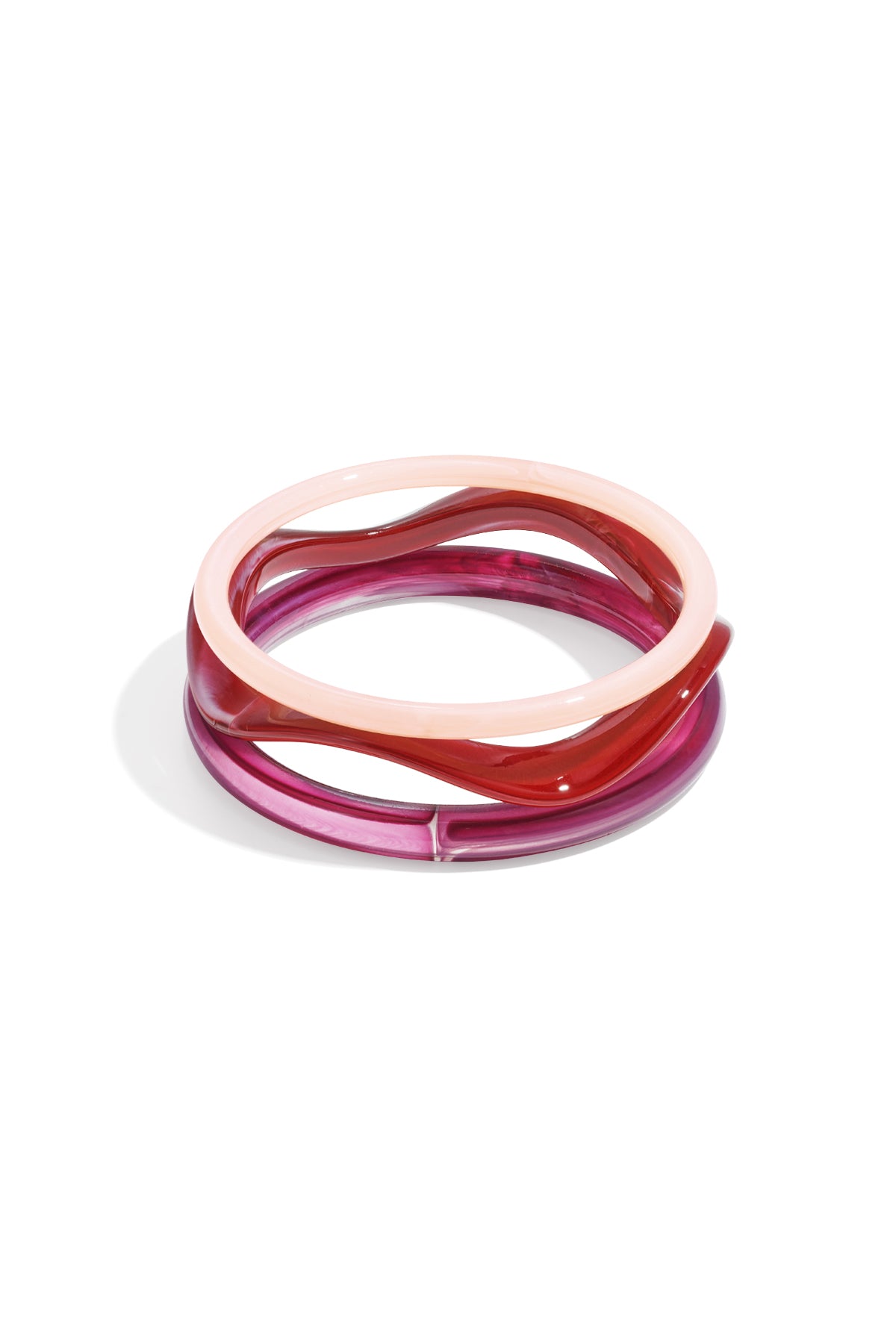 Braccialetti in acrilico tinta unita casual quotidiani semplici serie gioielli da donna