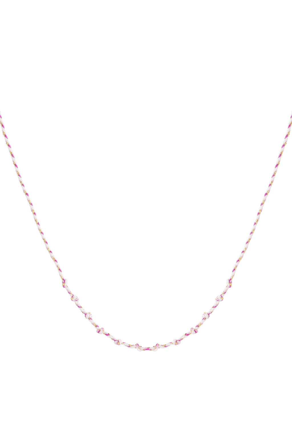 Collana a spirale in cotone fai da te