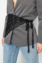 Sciarpe estive traforate, casual, in poliestere, accessori quotidiani