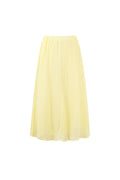 Gonna Maxi Donna in Fibra di Poliestere Tessuta Stile Casual Colore Puro