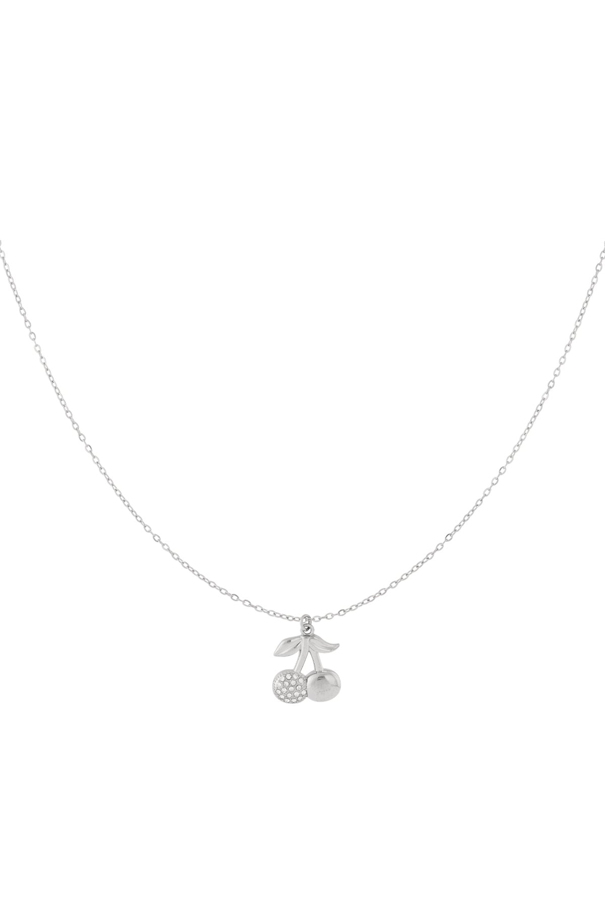 Collana con ciliegie glitterate