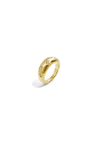 Anello massiccio con pietre a forma di stella