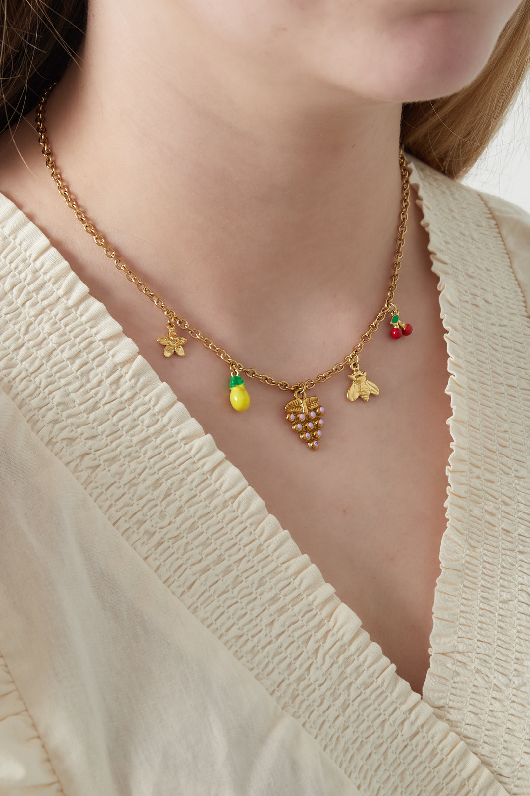 Collana con ciondoli fruttati