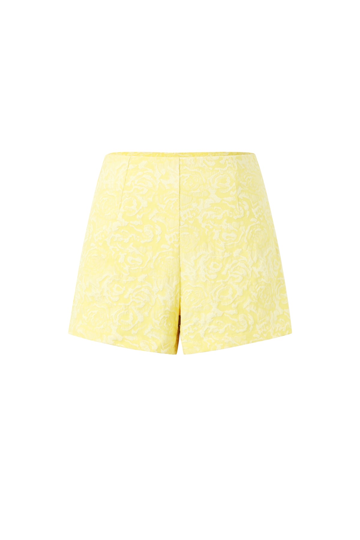 Shorts Donna in Fibra di Poliestere Tessuta Stampa Fiorita Elegante