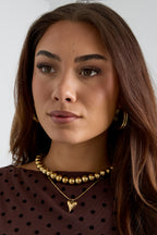 Collana a sfera con iconico cuore medio