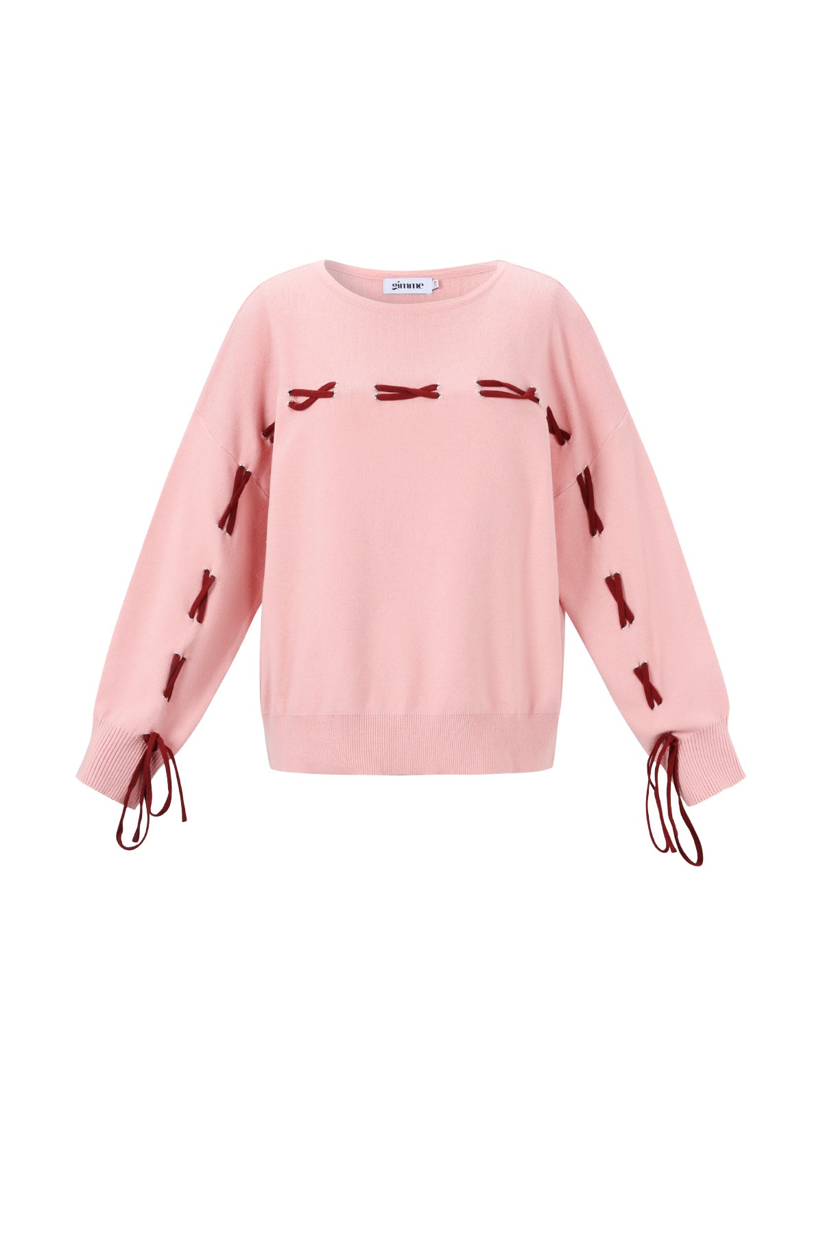 Maglione Donna in Viscosa Intrecciata Stile Casual Contrasto di Colori