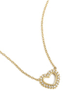 collana con cuore di diamanti