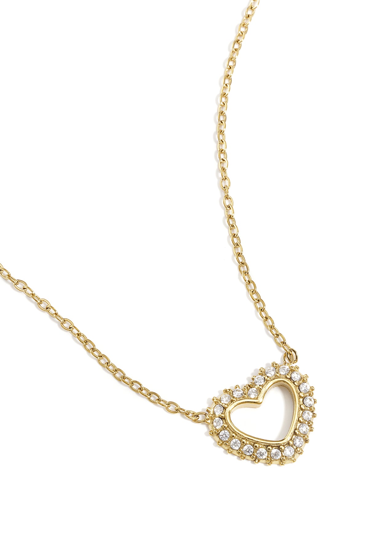 collana con cuore di diamanti