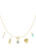 Collana fai da te con cuore blu