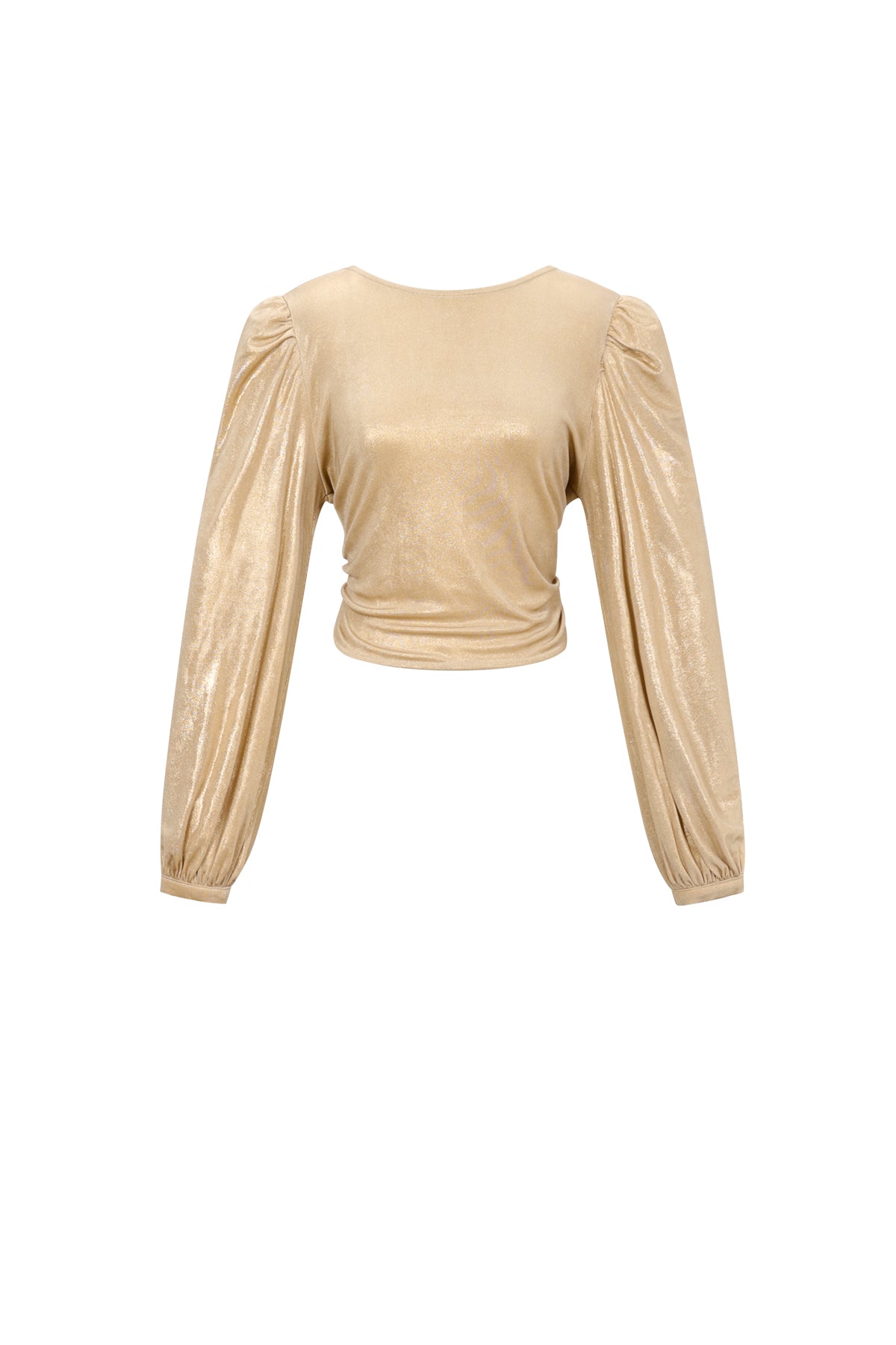 Maglia in Fibra di Poliestere per Donna a Maniche Lunghe Sexy Colore Puro