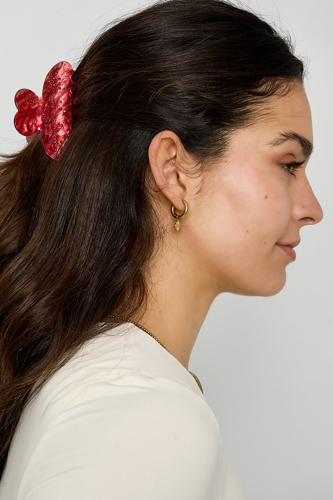 Fermagli per capelli a forma di cuore, casual, in imitazione di acetato, accessori per San Valentino