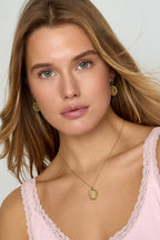 Collana in acciaio inossidabile con fiore di tulipano