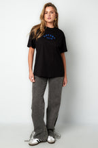Cotton Maglietta Donna Casual Letters