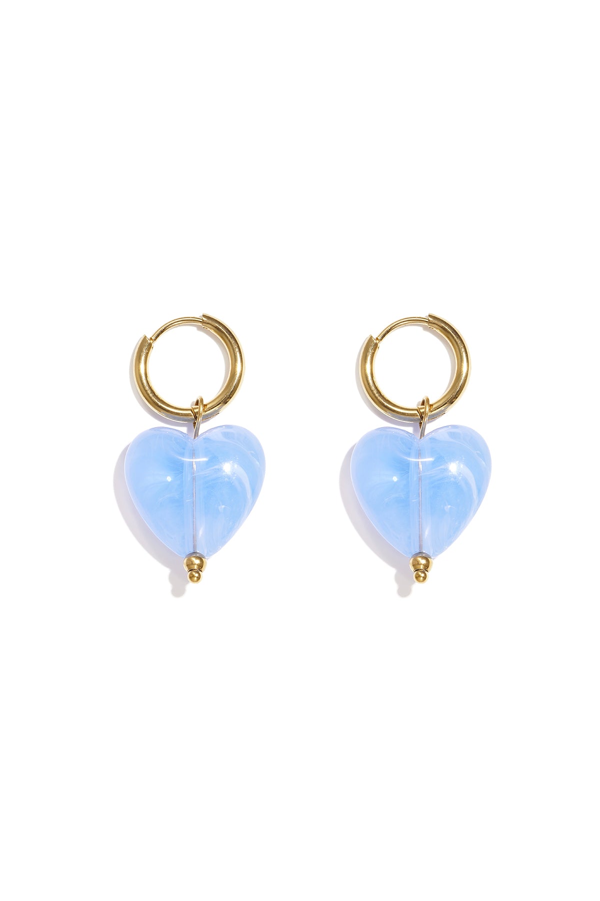 Orecchini con perline a forma di cuore