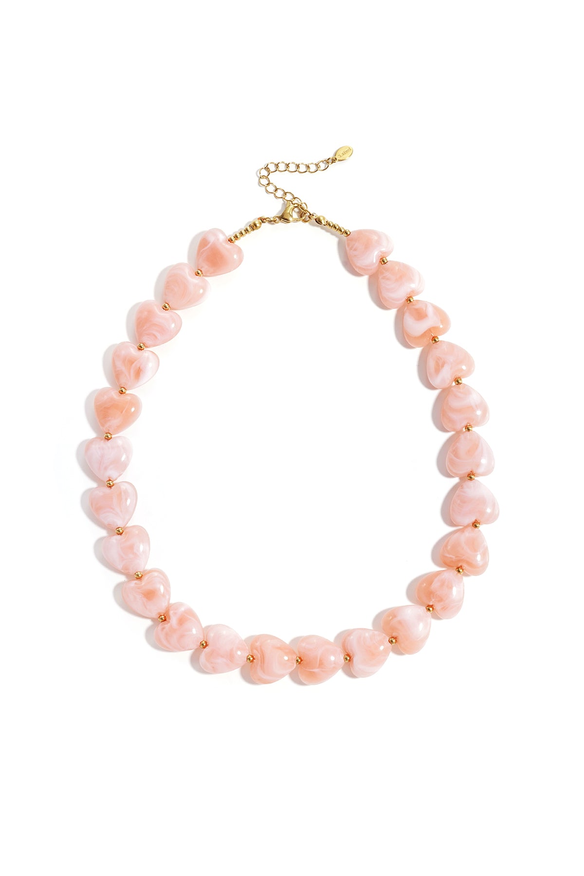 Collana con perle a forma di cuore