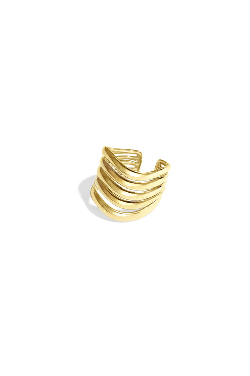 Anello multistrato bicolore