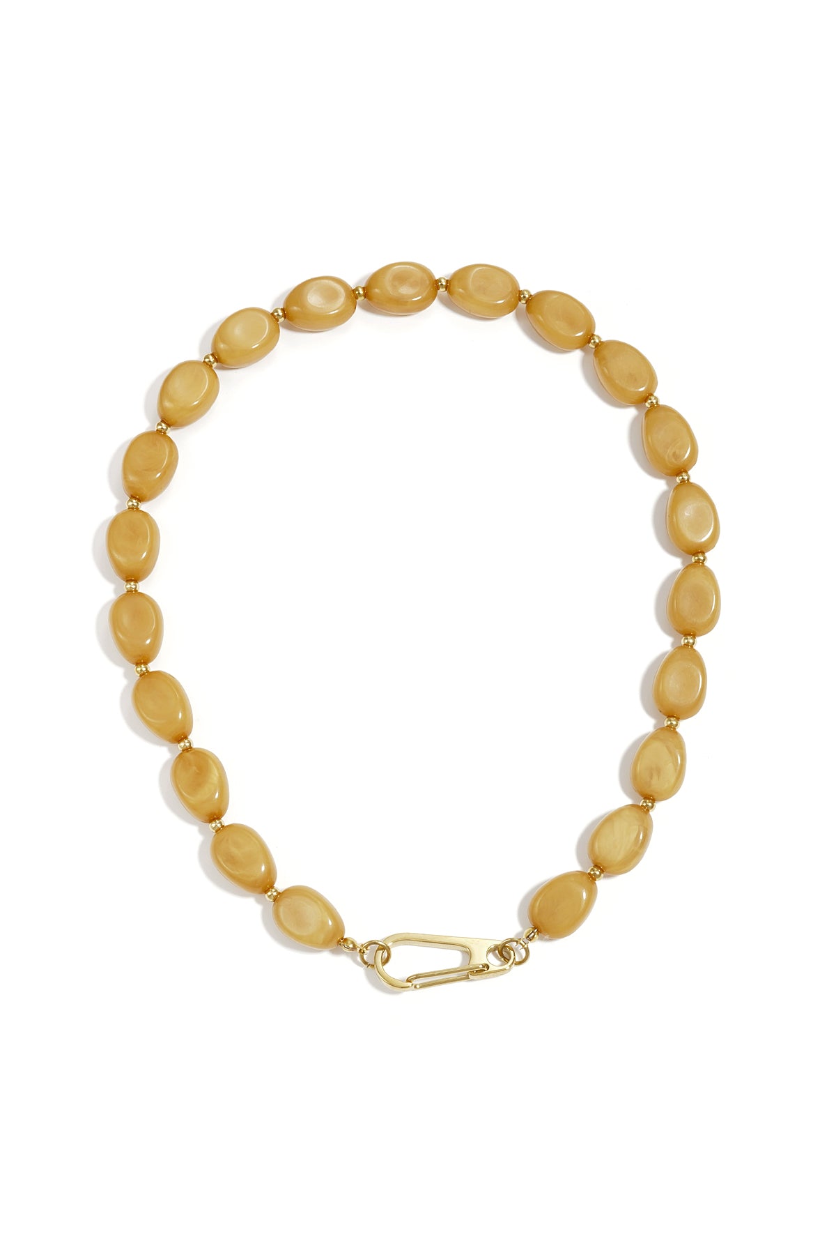 Collana con perline e chiusura frontale