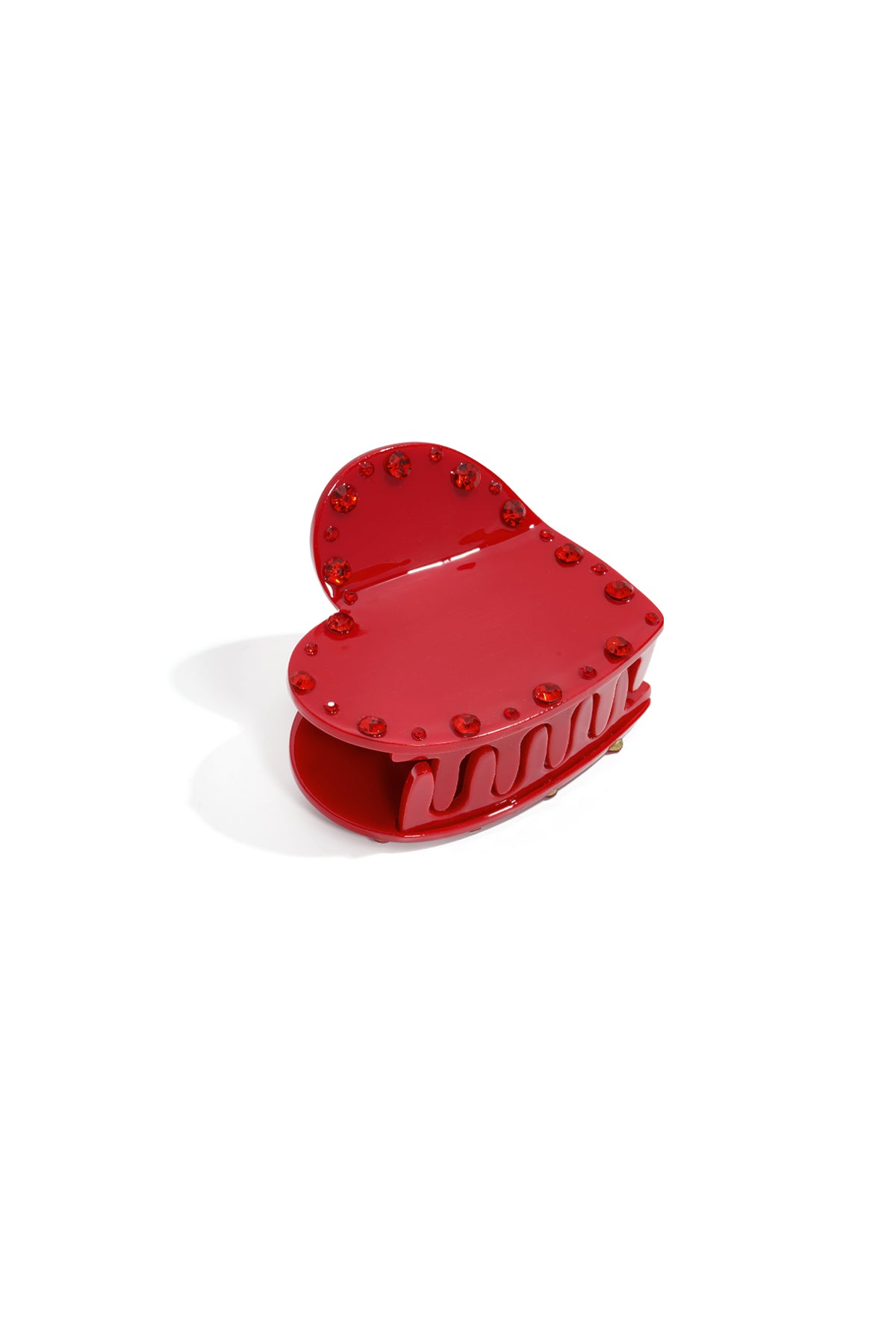 Fermagli per capelli a forma di cuore in acetato casual, accessori per San Valentino