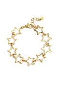 Braccialetti a catena in acciaio inossidabile, serie Star Casual Daily Simple, gioielli da donna