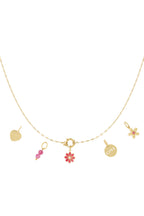Collana fai da te con fiori rossi