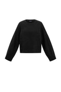 Maglioni in Fibra di Poliestere Tessuto Donna Stile Casual Colore Puro Autunno/Inverno