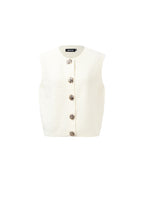 Gilet a Maglia Fibra di Poliestere Donna Gilet a Maglia Casual Colore Puro