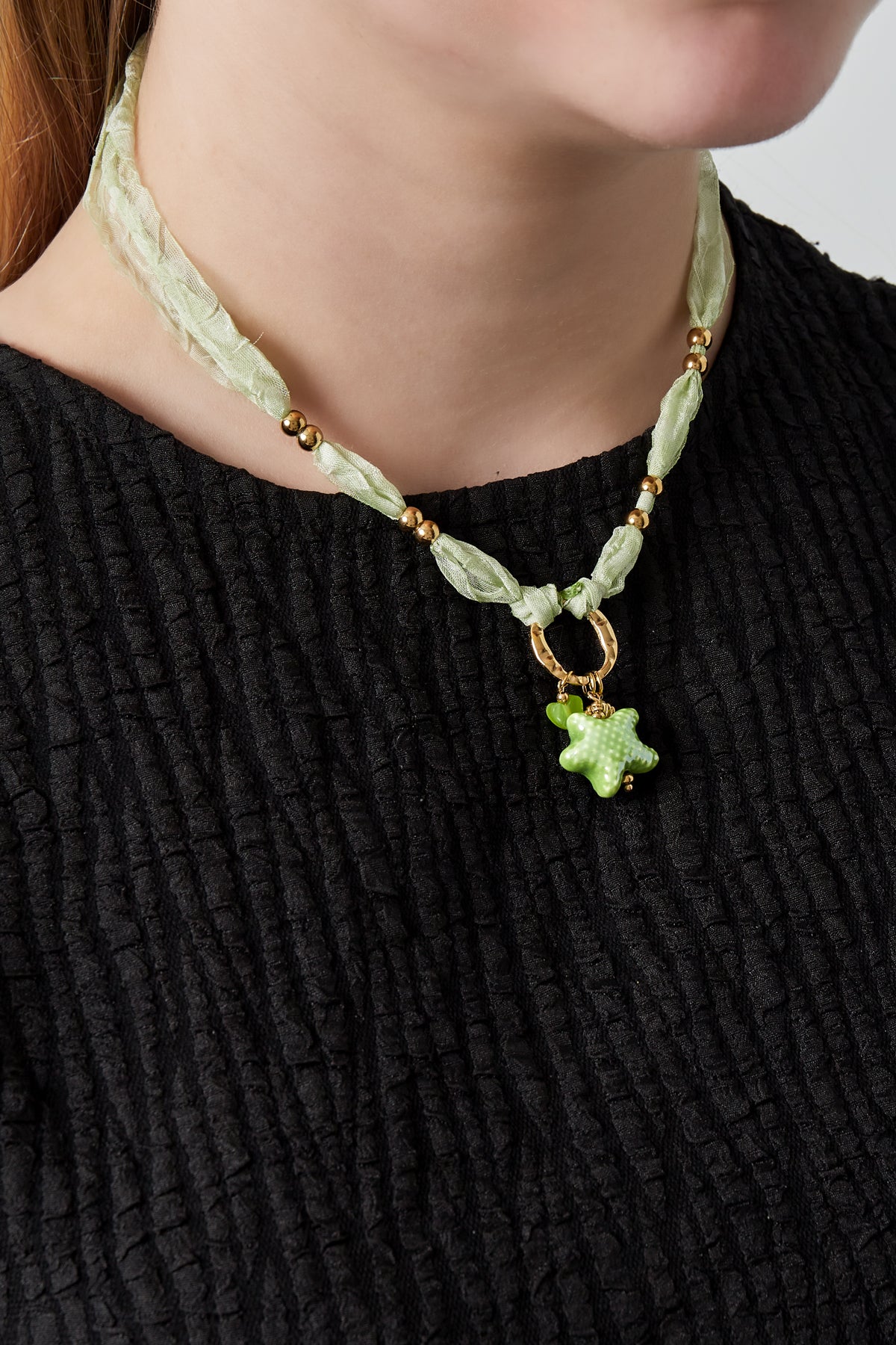 Collana Stellata - Colore Verde e Oro