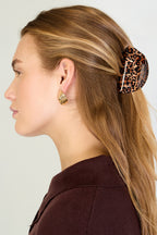 Fermagli per capelli con stampa leopardata, accessori quotidiani in acrilico