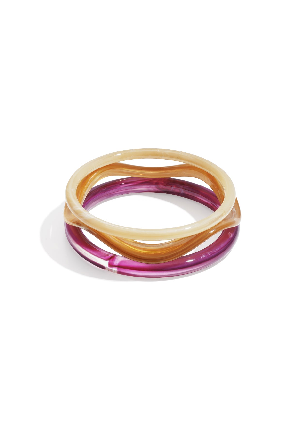 Braccialetti in acrilico tinta unita casual quotidiani semplici serie gioielli da donna